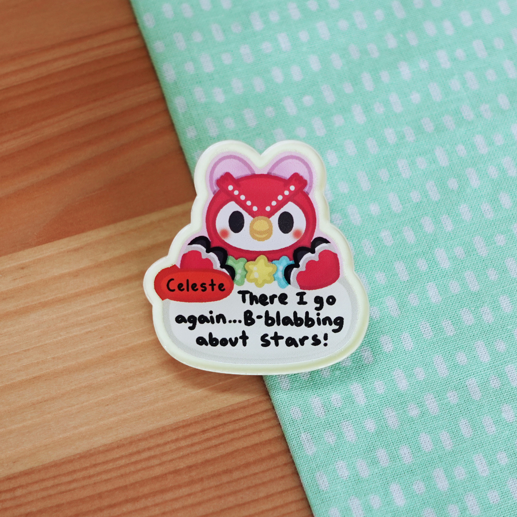 Starry Owl Pin