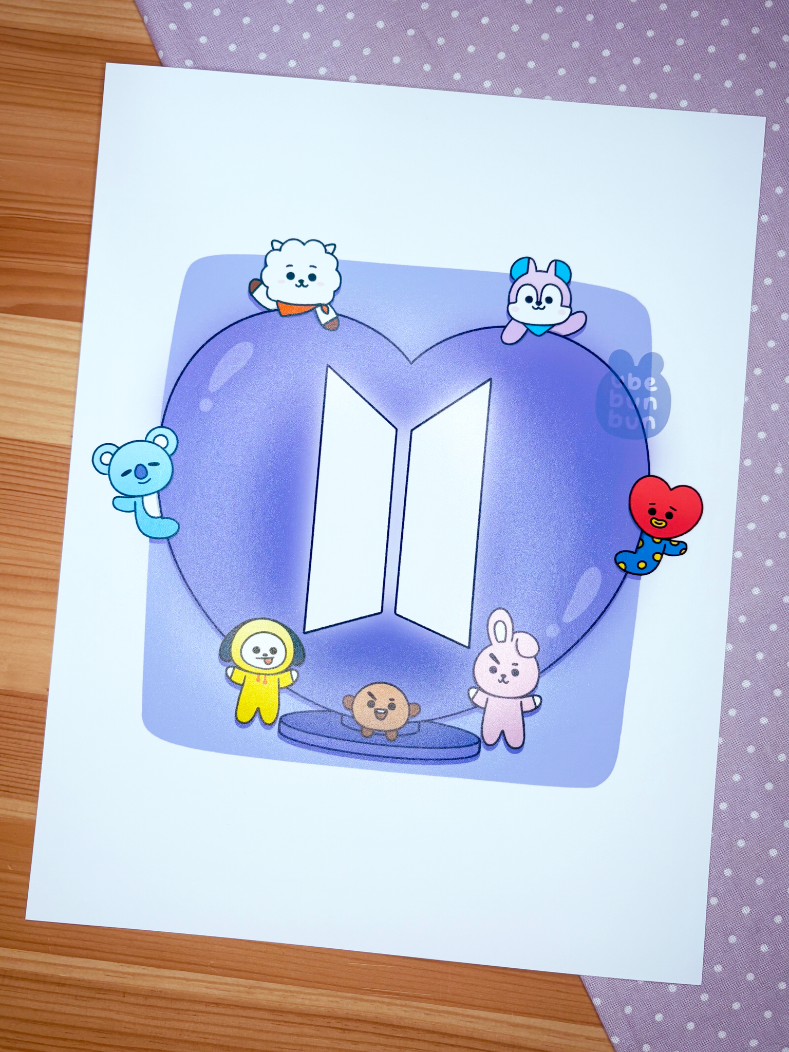 Bangtan Festa Art Print