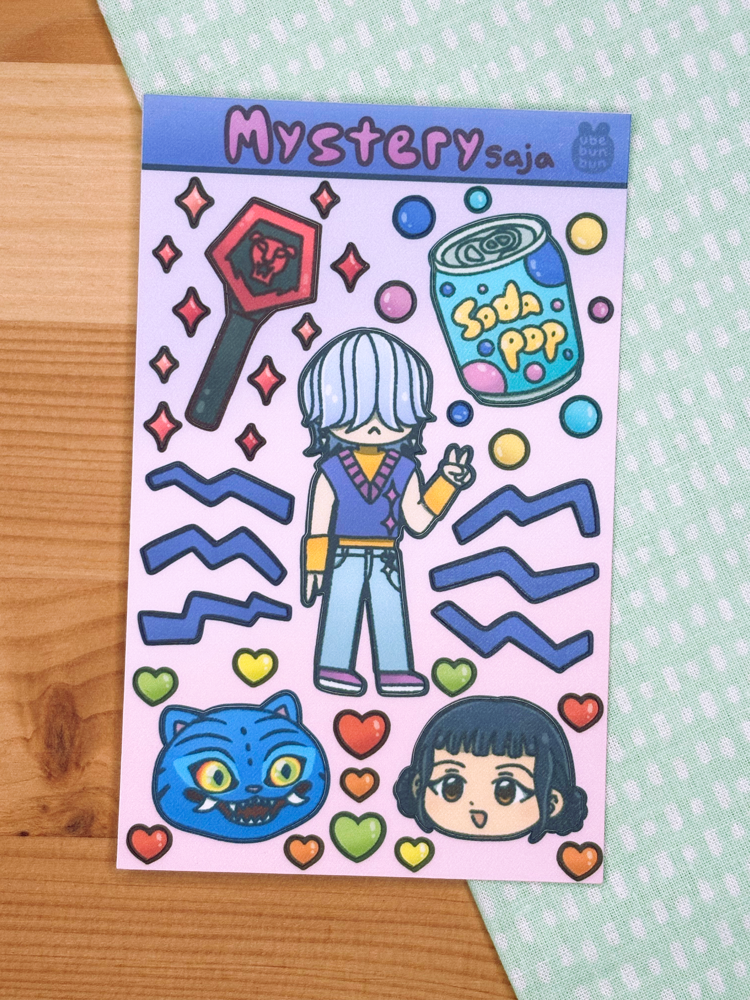Mystery Boy Sticker Sheet