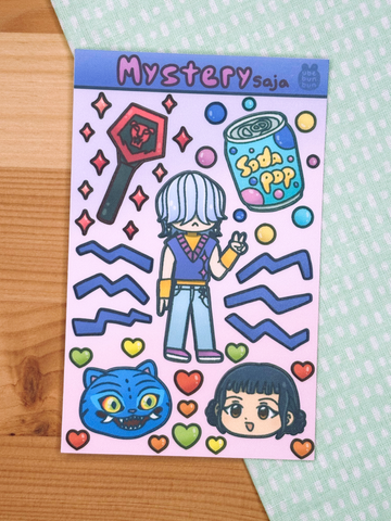 Mystery Boy Sticker Sheet