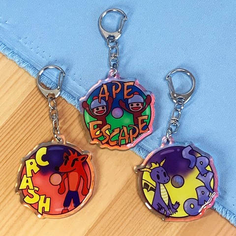 PS CD Keychains