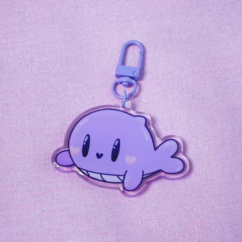 Borahae Whale Keychain