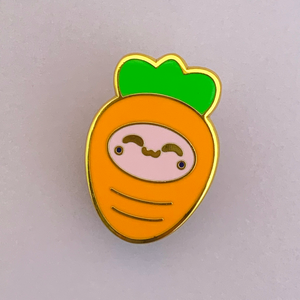 Carrot Ubebun Pin