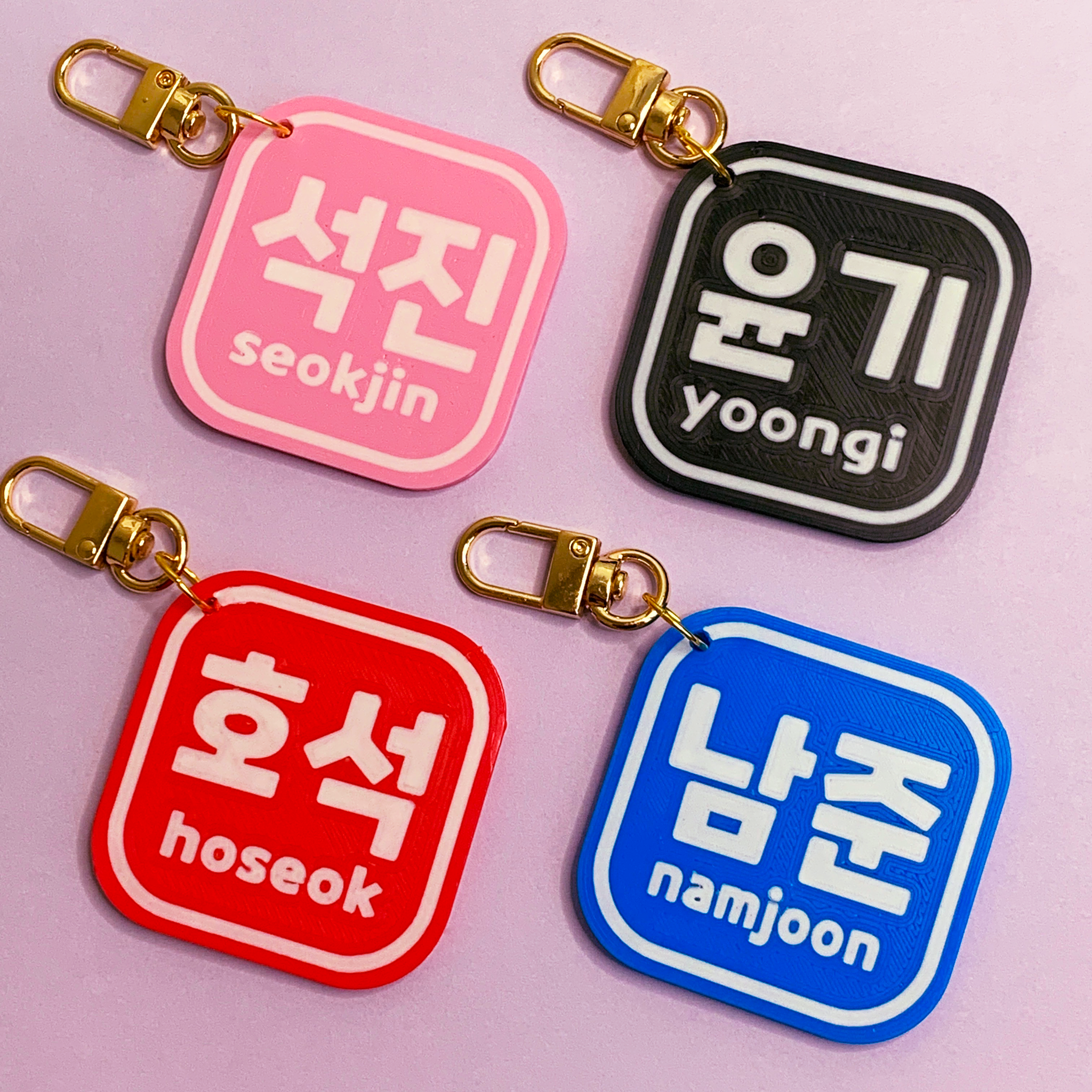 Bangtan Hangul Keychains